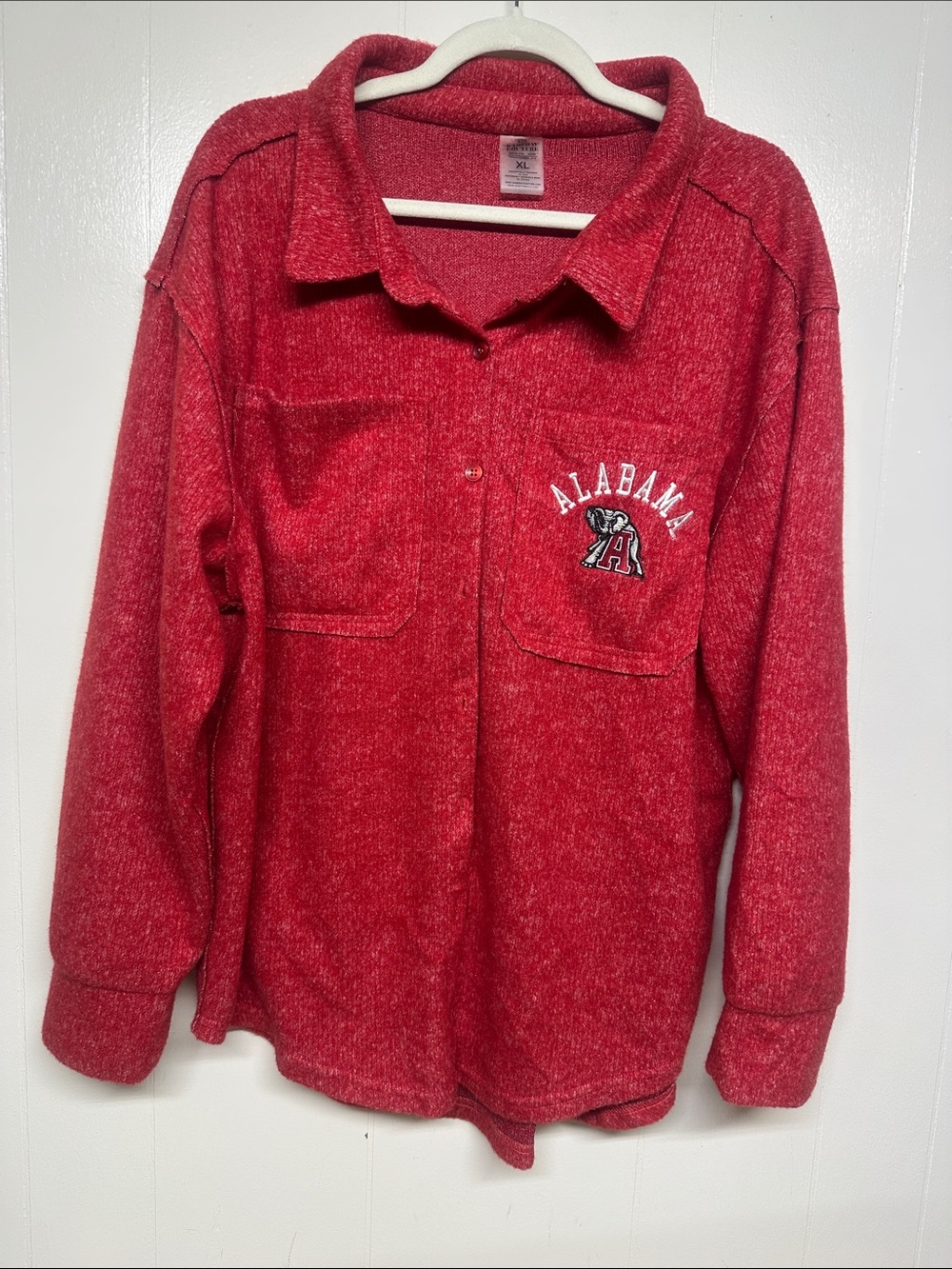 Alabama Red Long-Sleeve Jersey Shirt